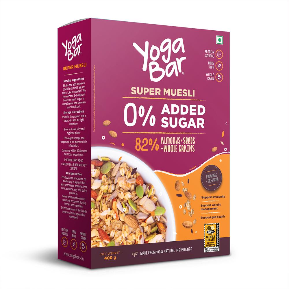 Yoga Bar No Added Sugar Super Muesli (400 g) Yoga Bar