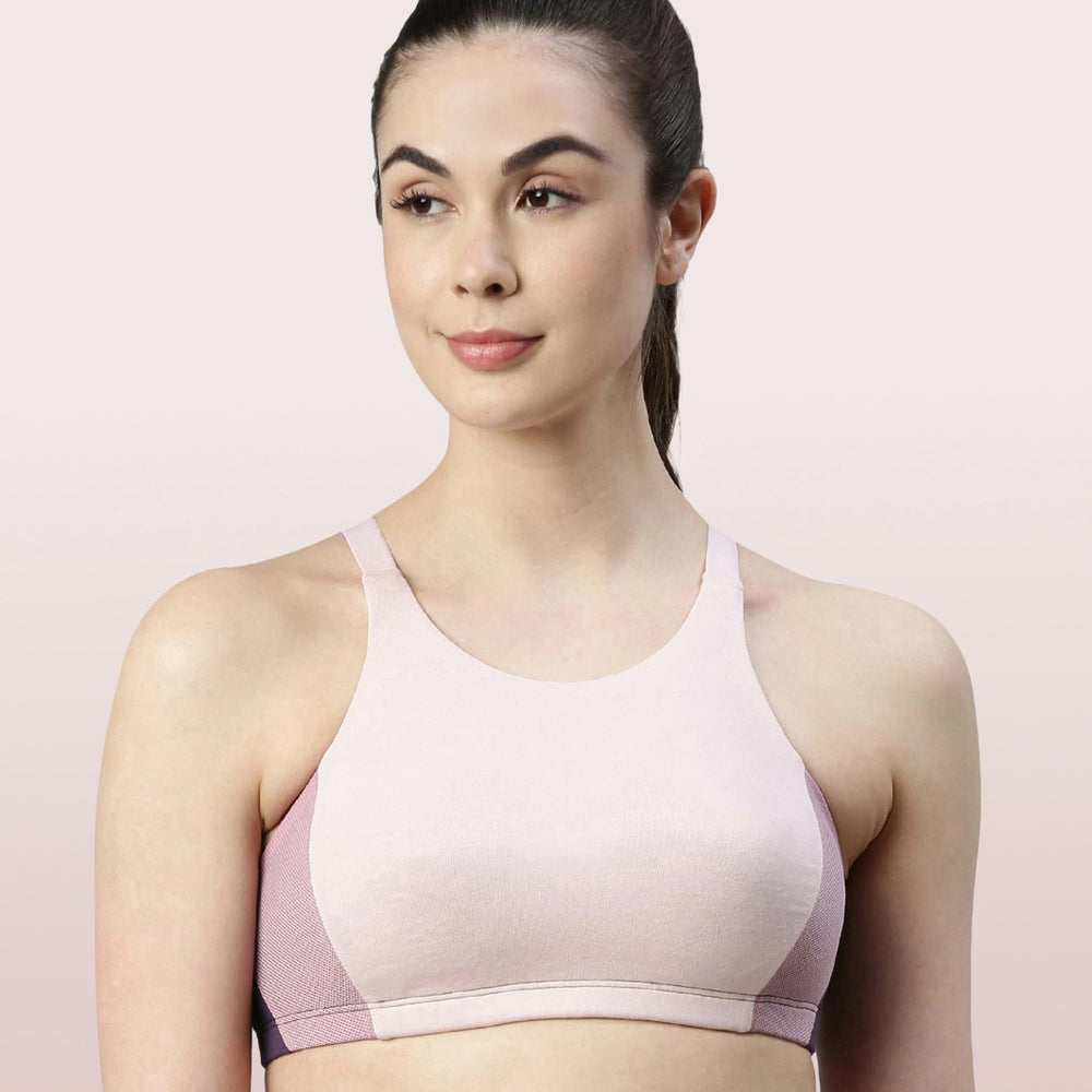 Buy Enamor SB06 Low Impact Bra - Non-Padded, Wirefree & High Coverage Black  at