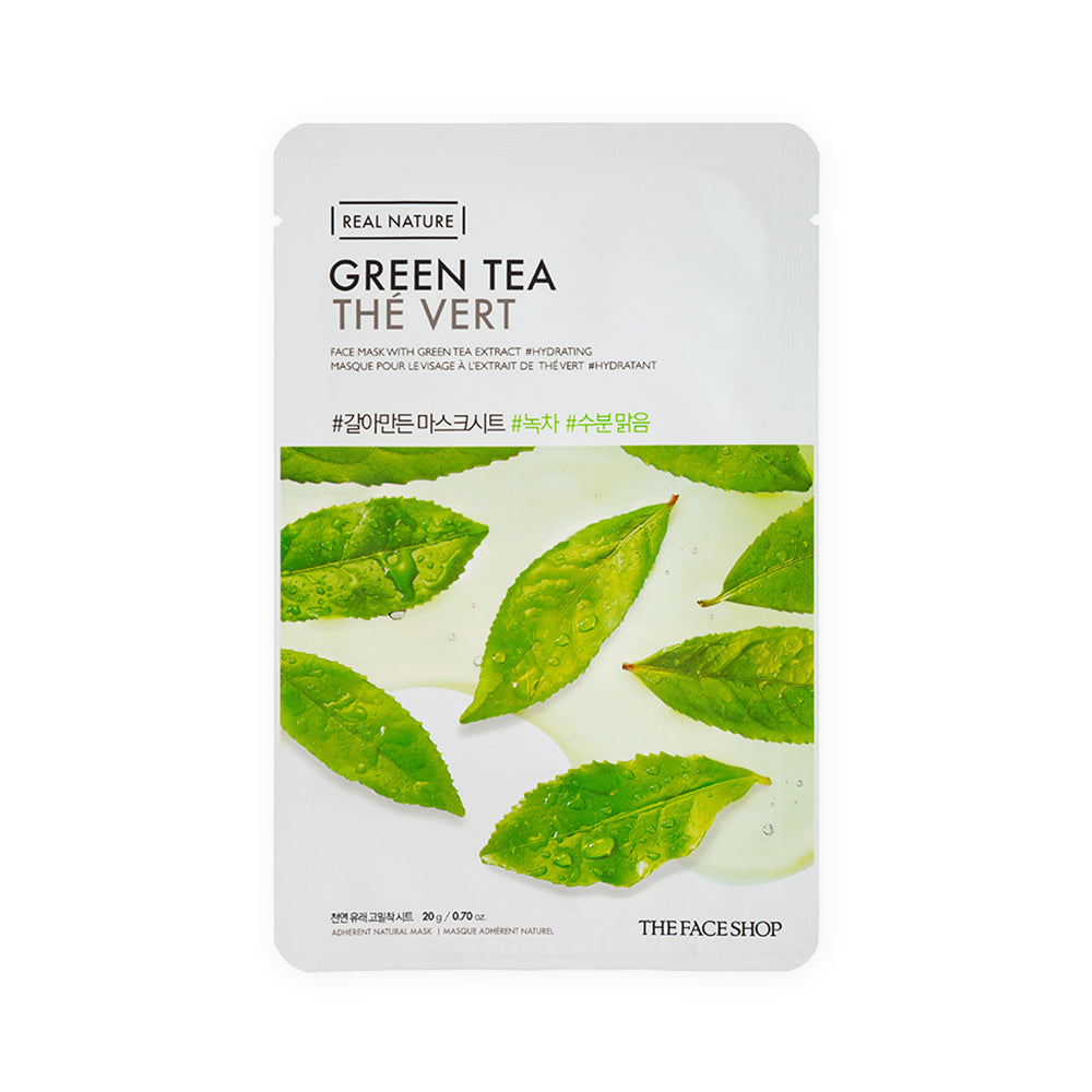 The Face Shop Real Nature Green Tea Face Mask (20 g) The Face Shop