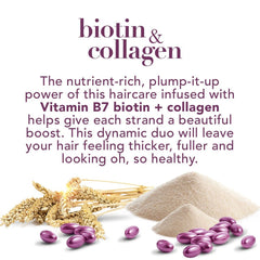 OGX Biotin & Collagen  Shampoo + Conditioner  (385 ml + 385 ml) OGX
