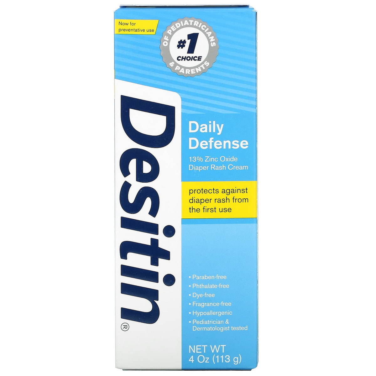 Desitin Diaper Rash Cream, Daily Defense (113gm) Destin
