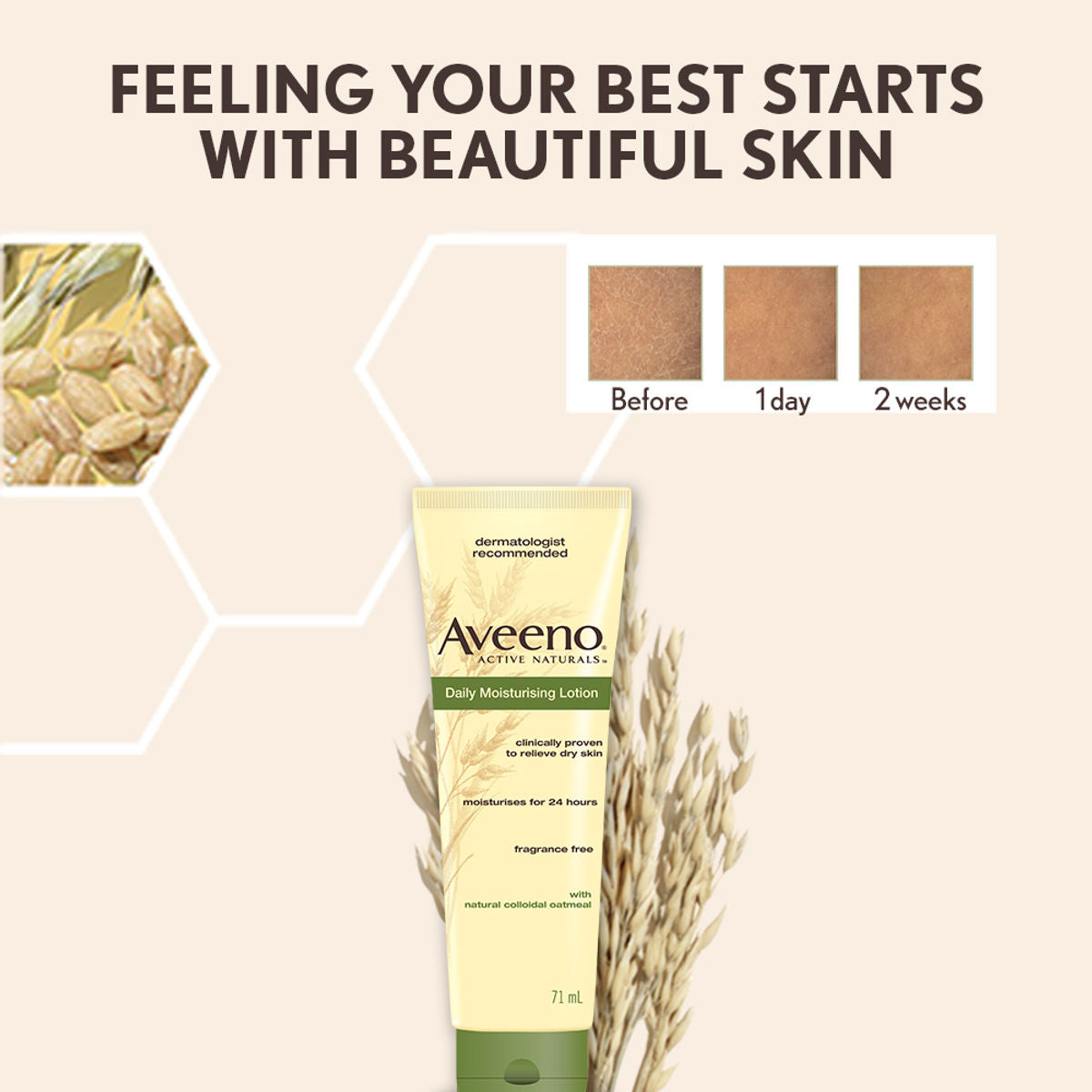 Aveeno Daily Moisturizing Lotion For Dry Skin (71 ml) Aveeno