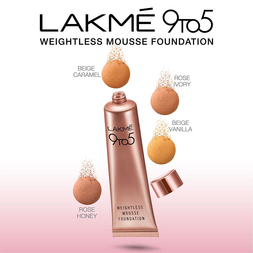 Lakmé 9 to 5 Weightless Mousse Foundation (6g) Lakmé
