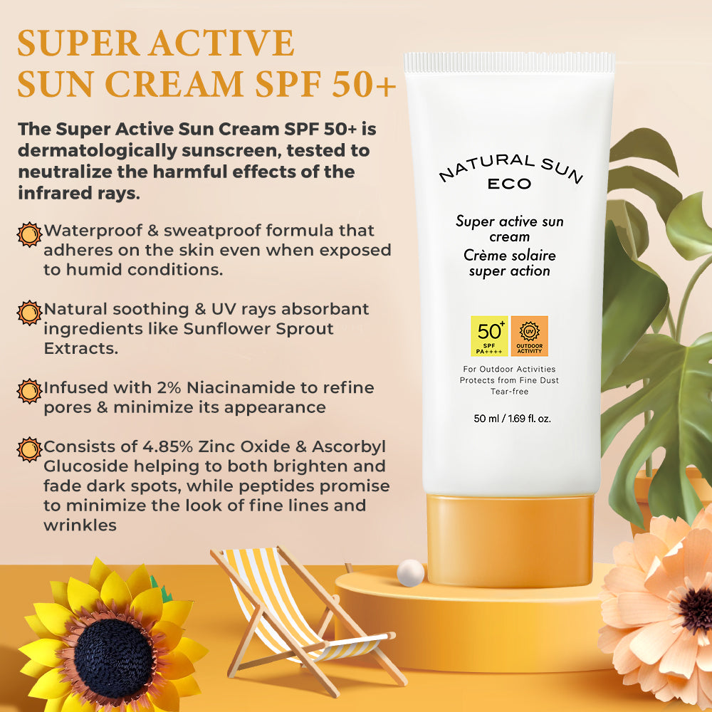 The Face Shop Natural Sun Eco Super Active Sun Cream Spf50+ (50 ml) The Face Shop