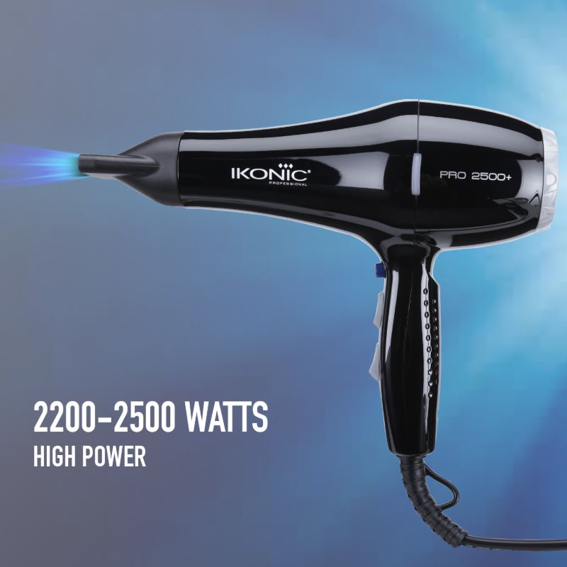 Ikonic Professional Hair Dryer 2500+ Pro (Black) Ikonic Professional