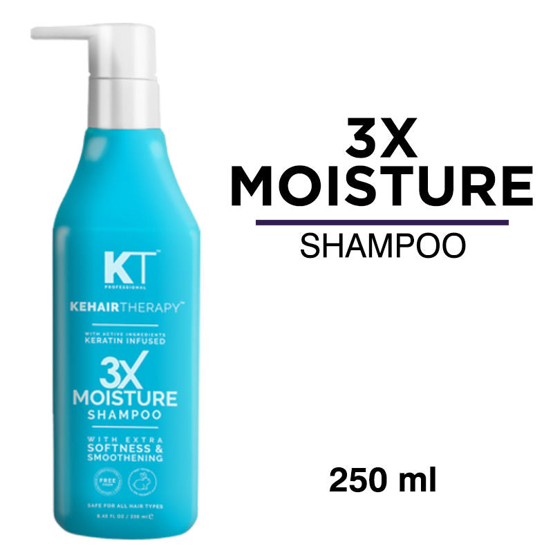 KT Professional Sulfate-free 3X Moisture Shampoo- Kehairtherapy (250ml) KT Professional KeHair Therapy