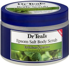 Dr Teal's Epsom Salt Exfoliate & Renew with Eucalyptus & Spearmint Body Scrub (454g) Dr Teal's