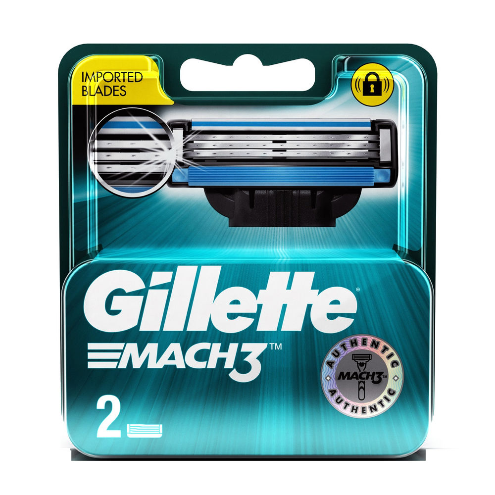 Gillette Mach3 Shaving Razor Blades (2 Cartridges) Gillette