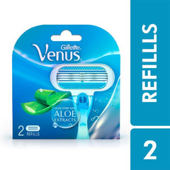 Gillette Venus Razor Refill with Aloe Extract (2 Cartridges) Gillette Venus