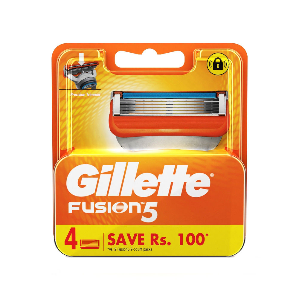 Gillette Fusion 5 Shaving Razor Blades (4 Cartridges) Gillette