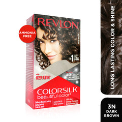 Revlon Colorsilk Hair Color 3N Dark Brown (40 ml + 40 ml + 11.8 ml) Revlon