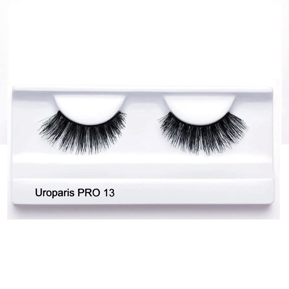 Uroparis False Human Hair 3D Eyelashes Pro 13 (1 Pair) Uroparis