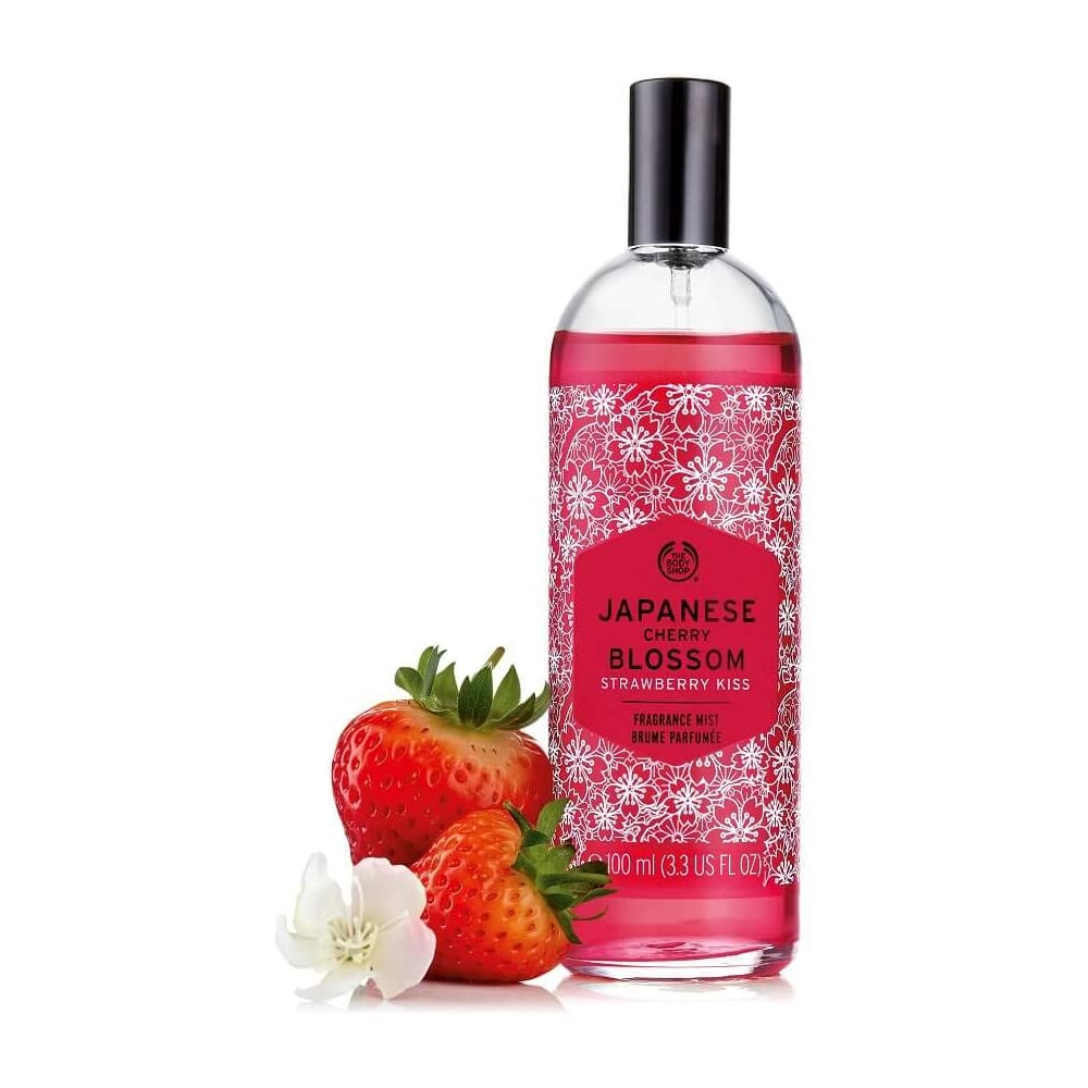 The Body Shop Japanese Cherry Blossom Strawberry Kiss Fragrance Mist (100 ml) The Body Shop