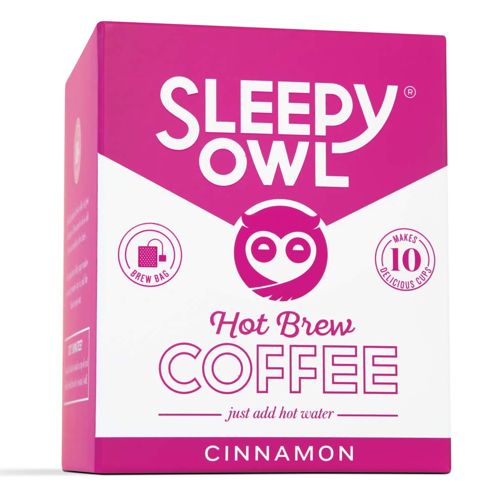 Sleepy Owl Hot Brew Coffee Cinnamon (10 Bags) Sleepy Owl