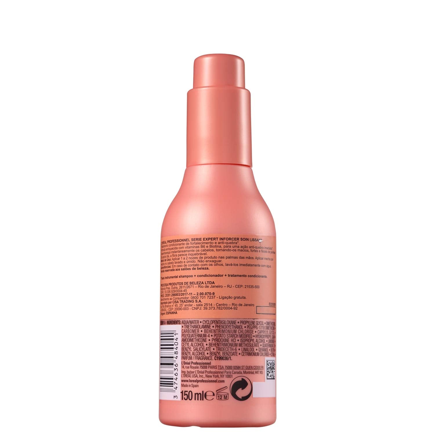 L'Oreal Professionnel Serie Expert Inforcer B6 + Biotin Inforcer Smoothing Leave In Cream (150 ml) L'Oréal Professionnel