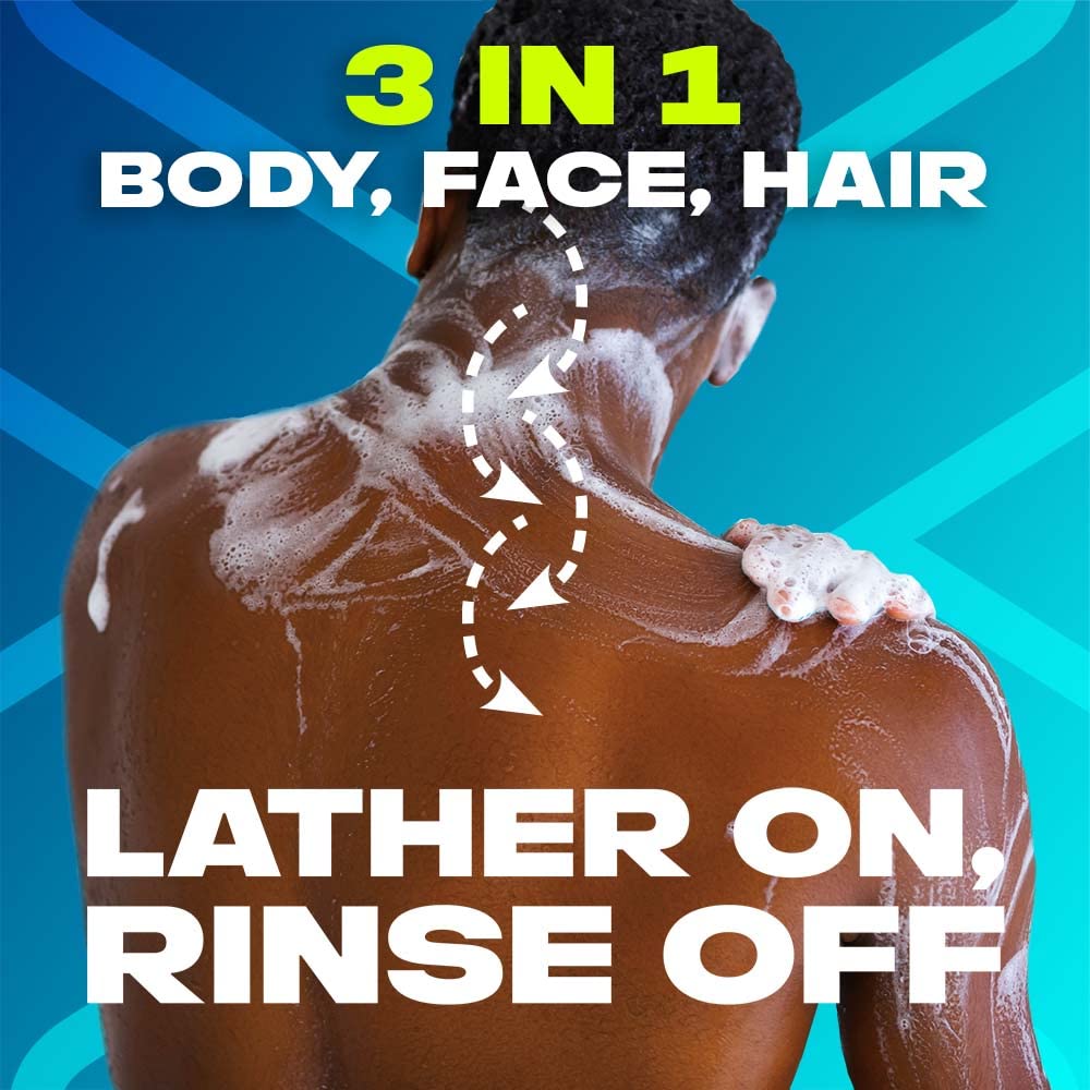 AXE Alaska Ocean Air & Bergamot Scent 3 In 1 Body Face & Hair Wash (400ml) Axe