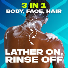 AXE Alaska Ocean Air & Bergamot Scent 3 In 1 Body Face & Hair Wash (400ml) Axe