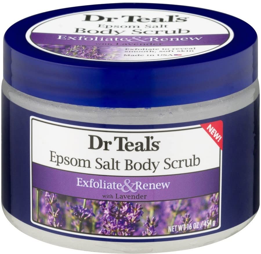 Dr Teal's Epsom Salt Exfoliate & Renew with Lavender Body Scrub (454g) Dr Teal's
