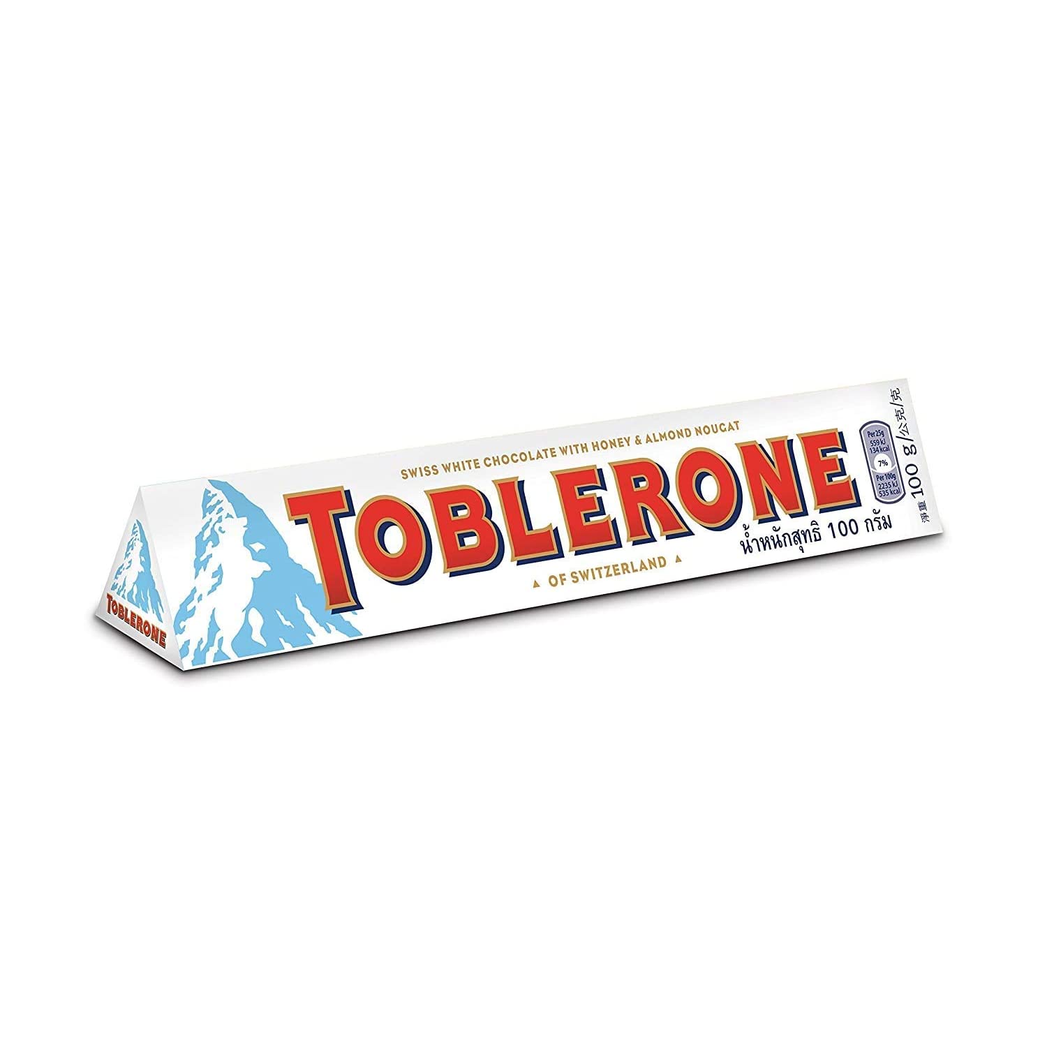 Toblerone of Switzerland Combo Pack Chocolate Bar (Swiss Milk, Swiss Dark, Swiss White, Swiss Milk Fruit & Nut), Pack of 4 (100g Each) Toblerone