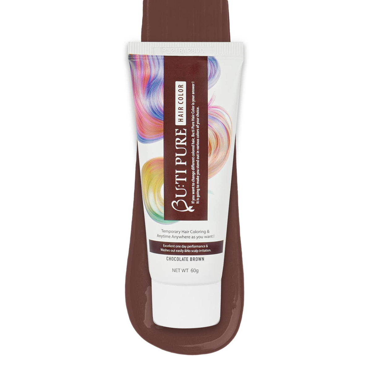 ButiPure Chocolate Brown One Day Hair Color (60g) Buti Pure