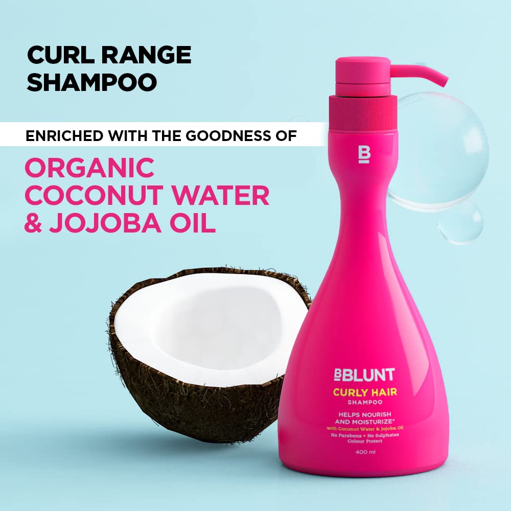 BBLUNT Curly Hair Shampoo For Dry/tangled Hair (400ml) bblunt