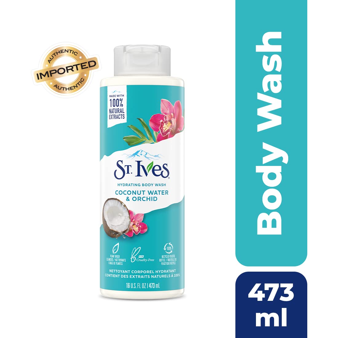 St Ives Coconut Water & Orchid Body Wash (473ml) St. Ives