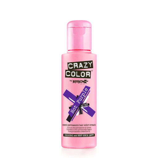 Crazy Color Hot Purple 62 Semi Permanent Hair Color Crazy Color