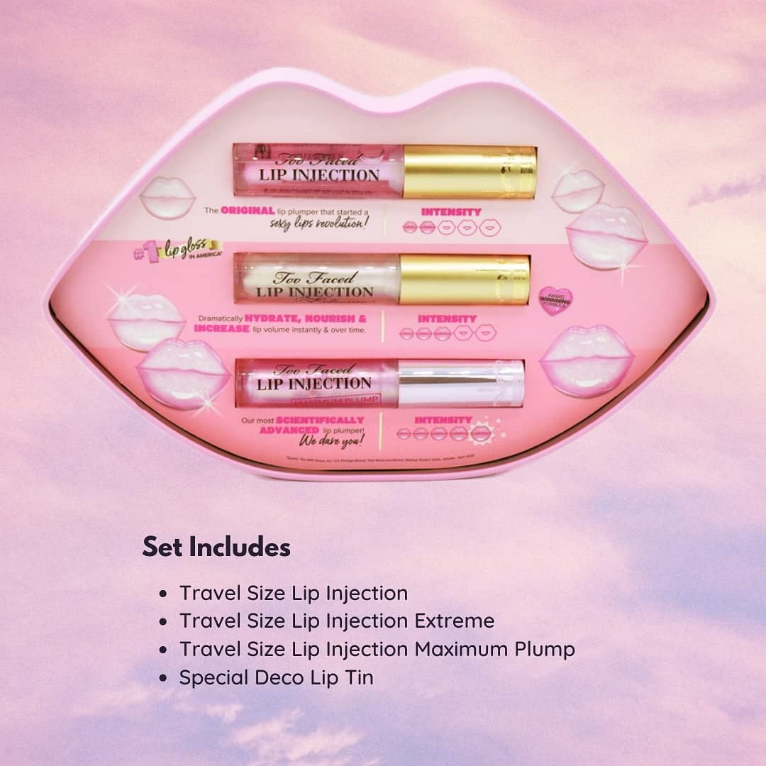 Too Faced Lip Injection Plump Challenge (3pieces) Too Faced