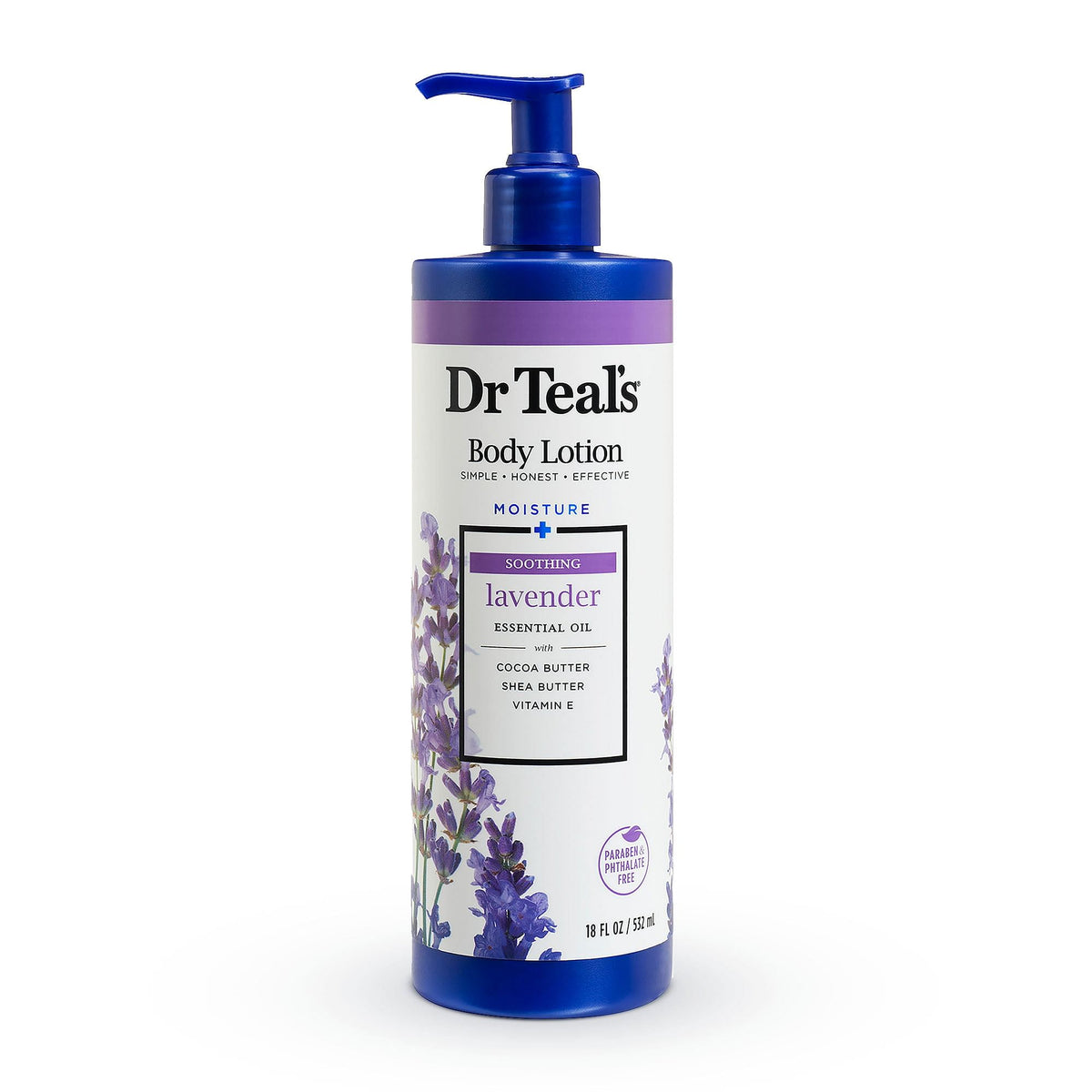 Dr Teal's Moisture + Soothing with Lavender Essential Oil Body Lotion (532ml) Dr Teal's
