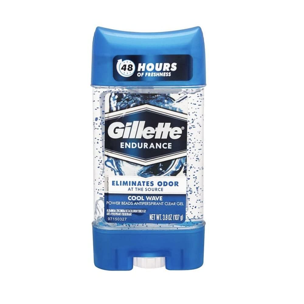 Gillette Endurance Cool Wave Clear Gel Deodorant Stick (107g) Gillette