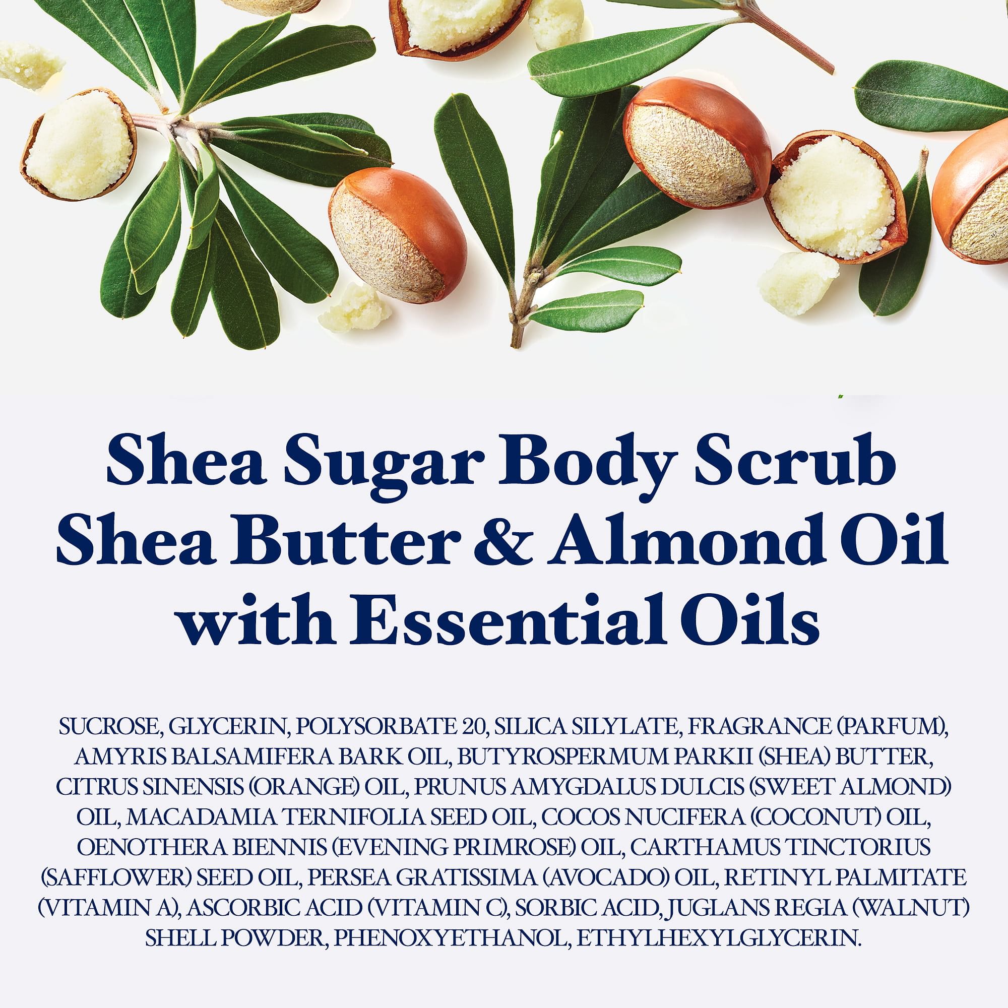 Dr. Teal's Shea Sugar Shea Butter & Almond Oil Body Scrub With Essential Oil (538g) Dr Teal's