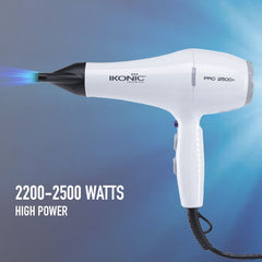 Ikonic Professional Hair Dryer 2500+ Pro (White) Ikonic Professional