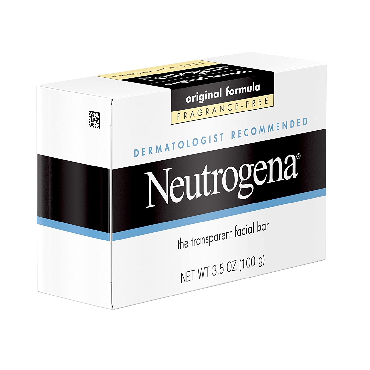 Neutrogena Fragrance Free Transparent Facial Bar (100g) Neutrogena