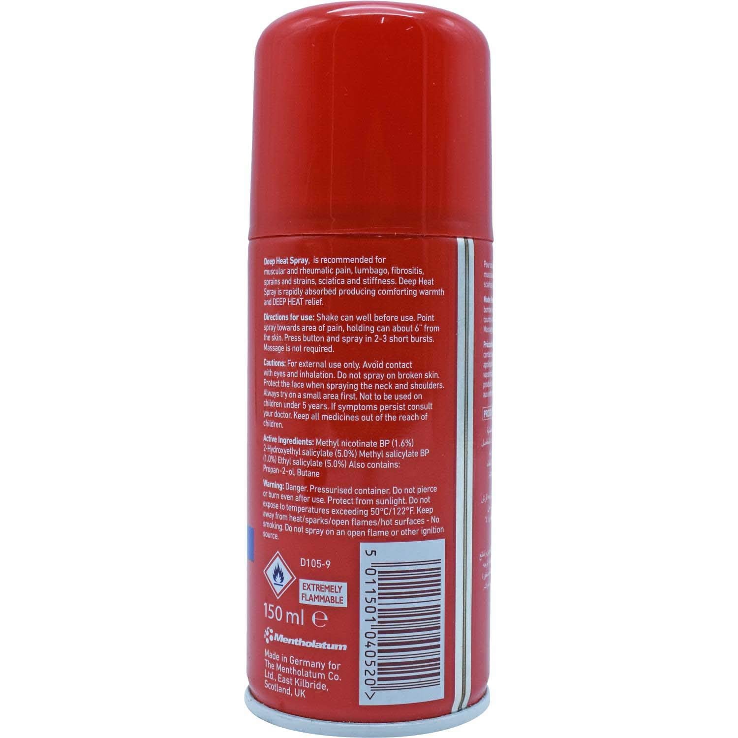 Mentholatum Deep Heat Fast Relief Spray (150 ml) Mentholatum