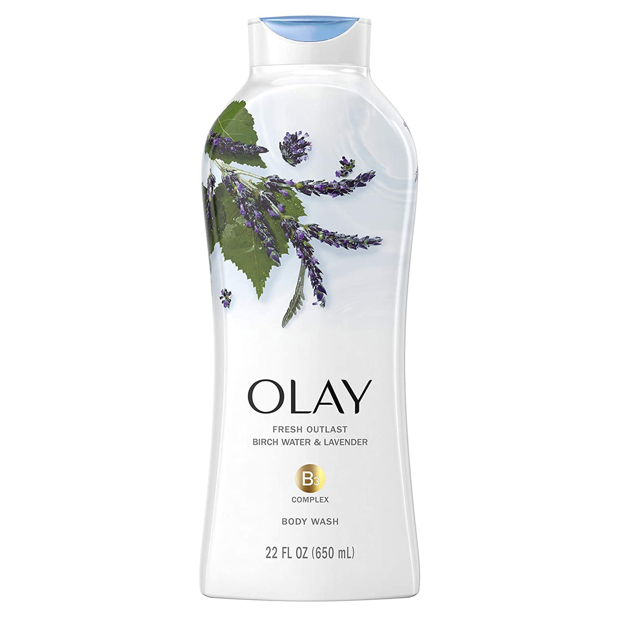 Olay Fresh Outlast Birch Water & Lavender Body Wash (650ml) Olay