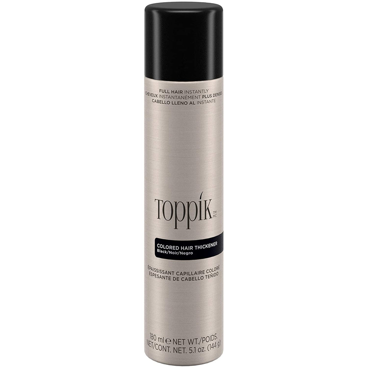 Toppik Colored Hair Thickener Black Hair Spray (180 ml) Toppik