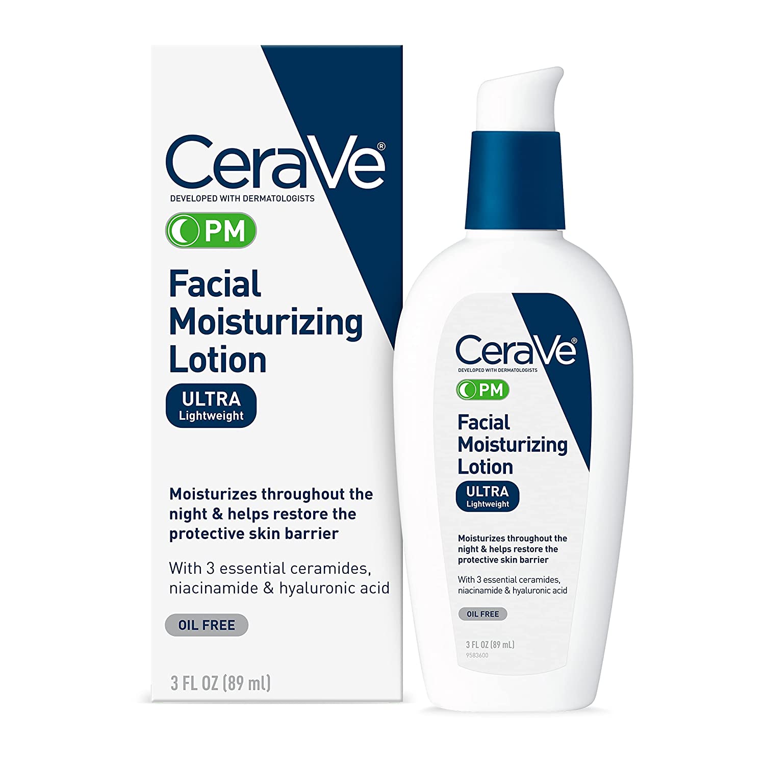 CeraVe PM Facial Night Moisturizing Lotion (89 ml) CeraVe