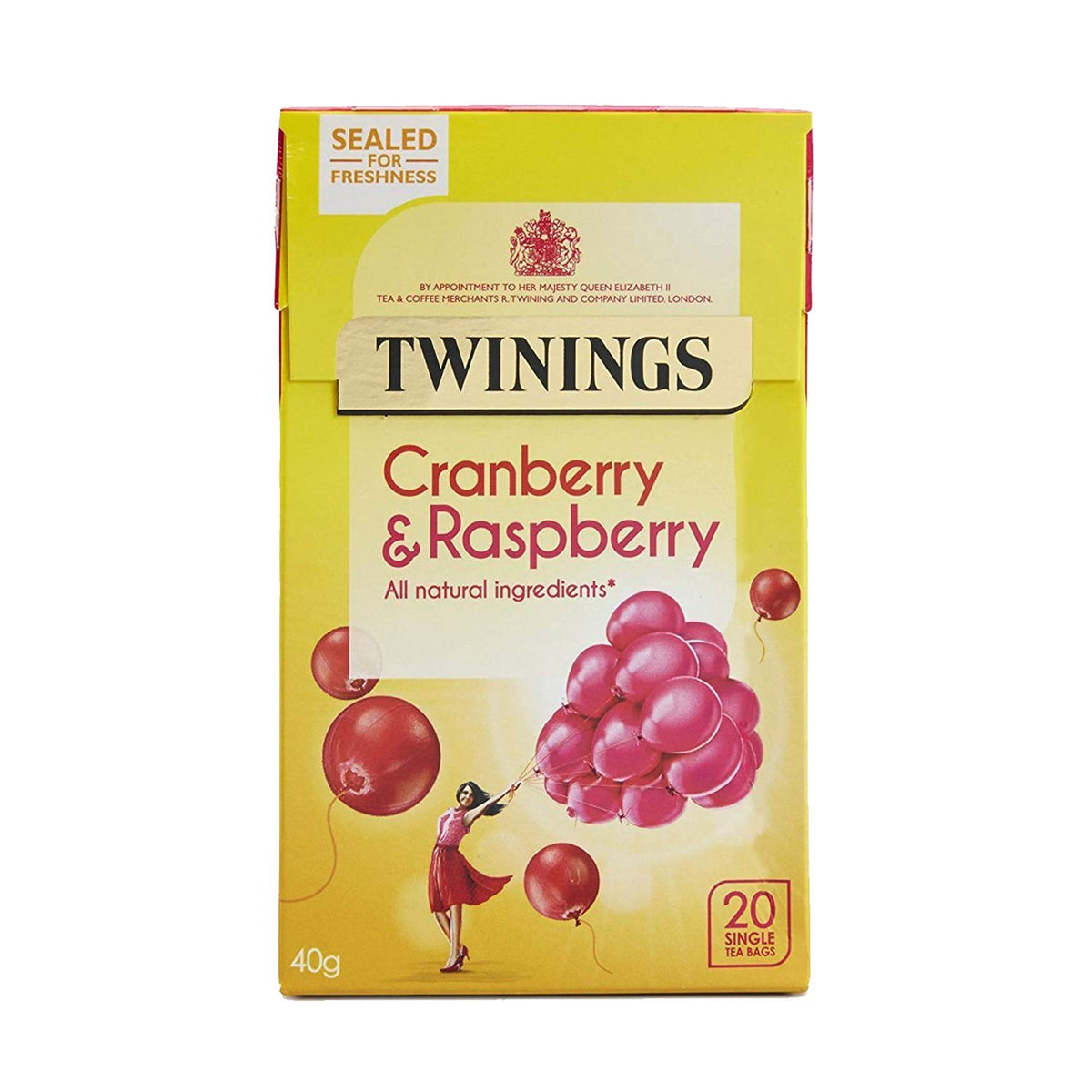 Twinings Cranberry & Raspberry 20 Teabags (40g) Twinings