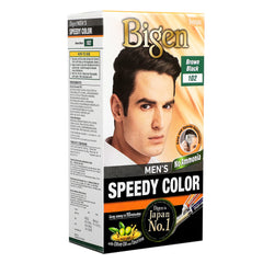 Bigen Men's Speedy Color, Hair Color, 80g - Brown Black 102 Bigen