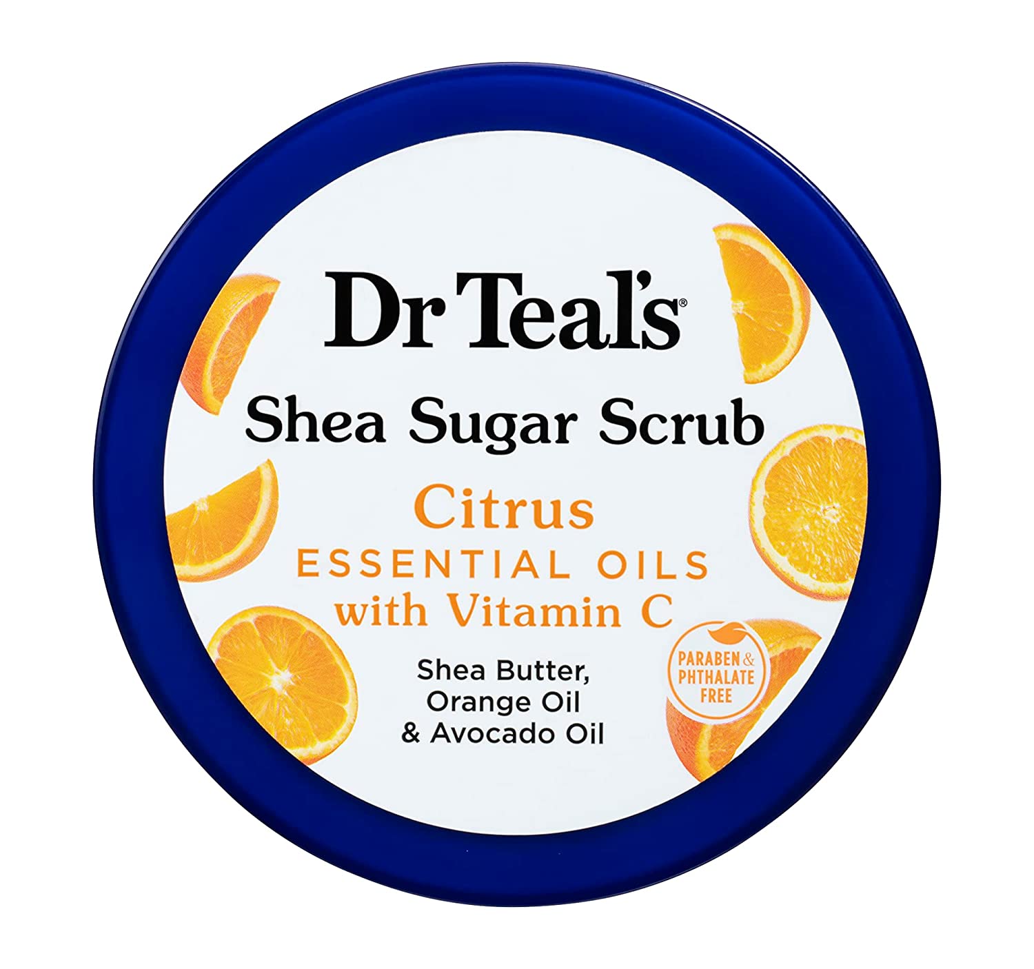 Dr Teal's Shea Sugar with Citrus Essential Oils & Vitamin C Body Scrub (538g) Dr Teal's