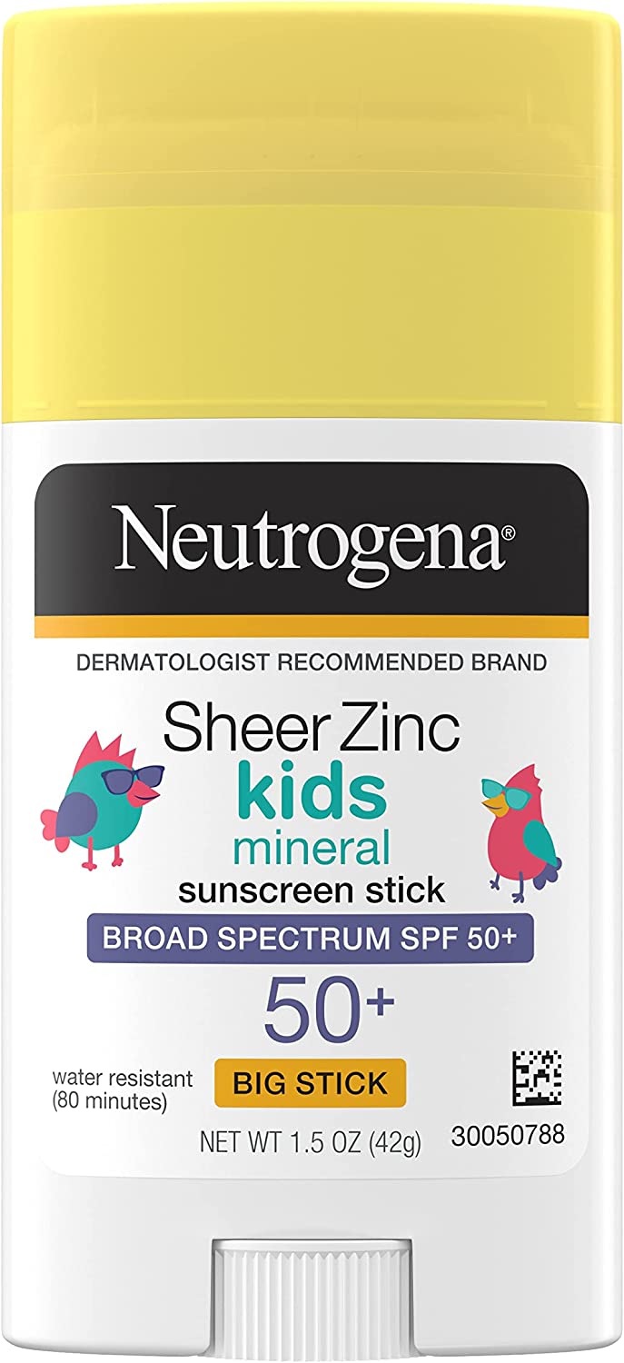 Neutrogena Sheer Zinc Oxide Kids Mineral Sunscreen Stick (42g) Neutrogena