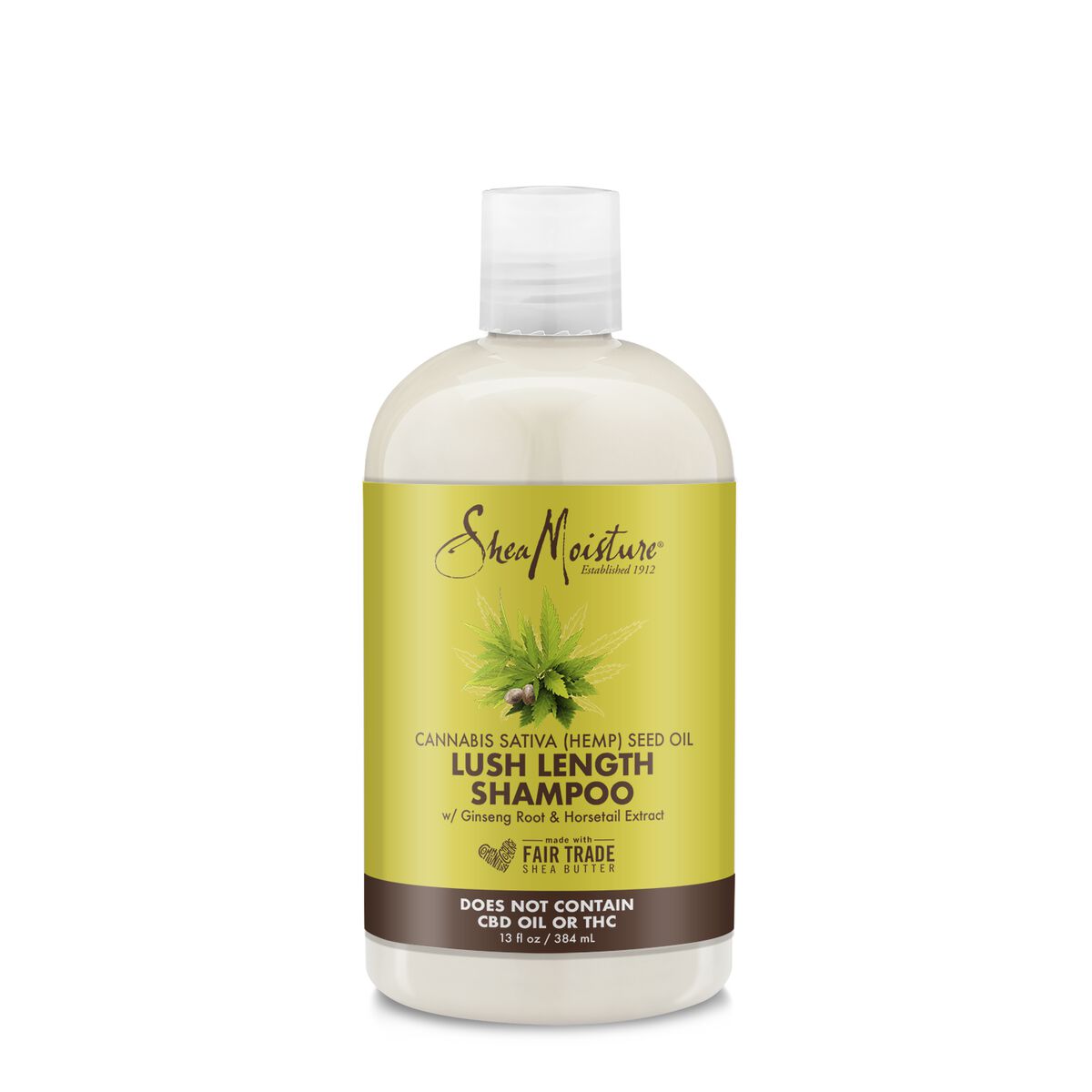 Shea Moisture Cannabis Sativa (Hemp) Seed Oil Lush Length Shampoo (384 ml) Shea Moisture