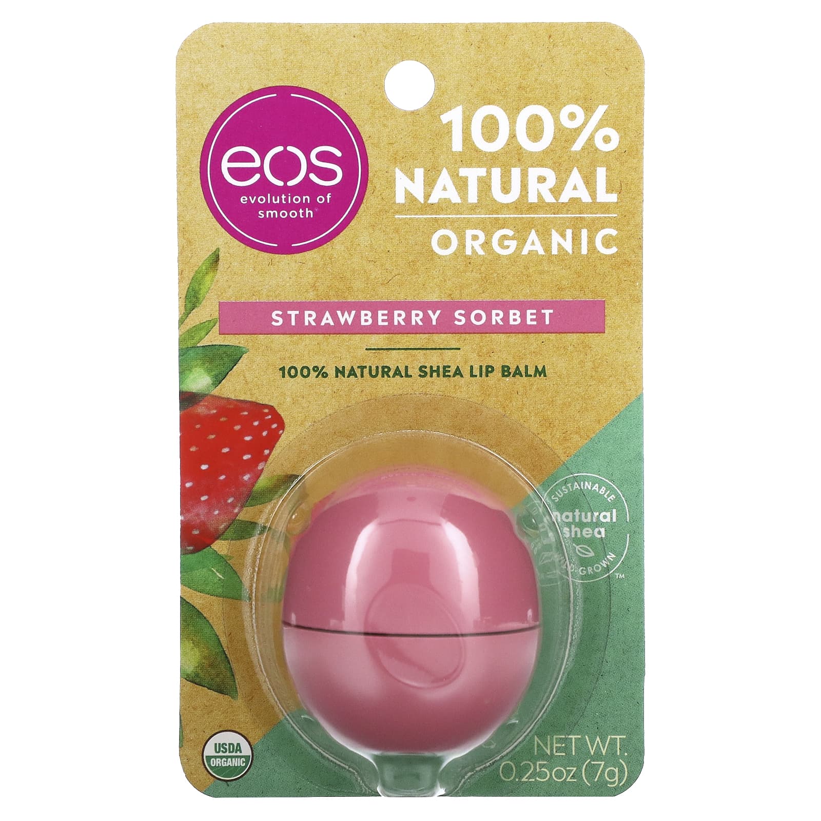 Eos Strawberry Sorbet Lip Balm (7g) EOS