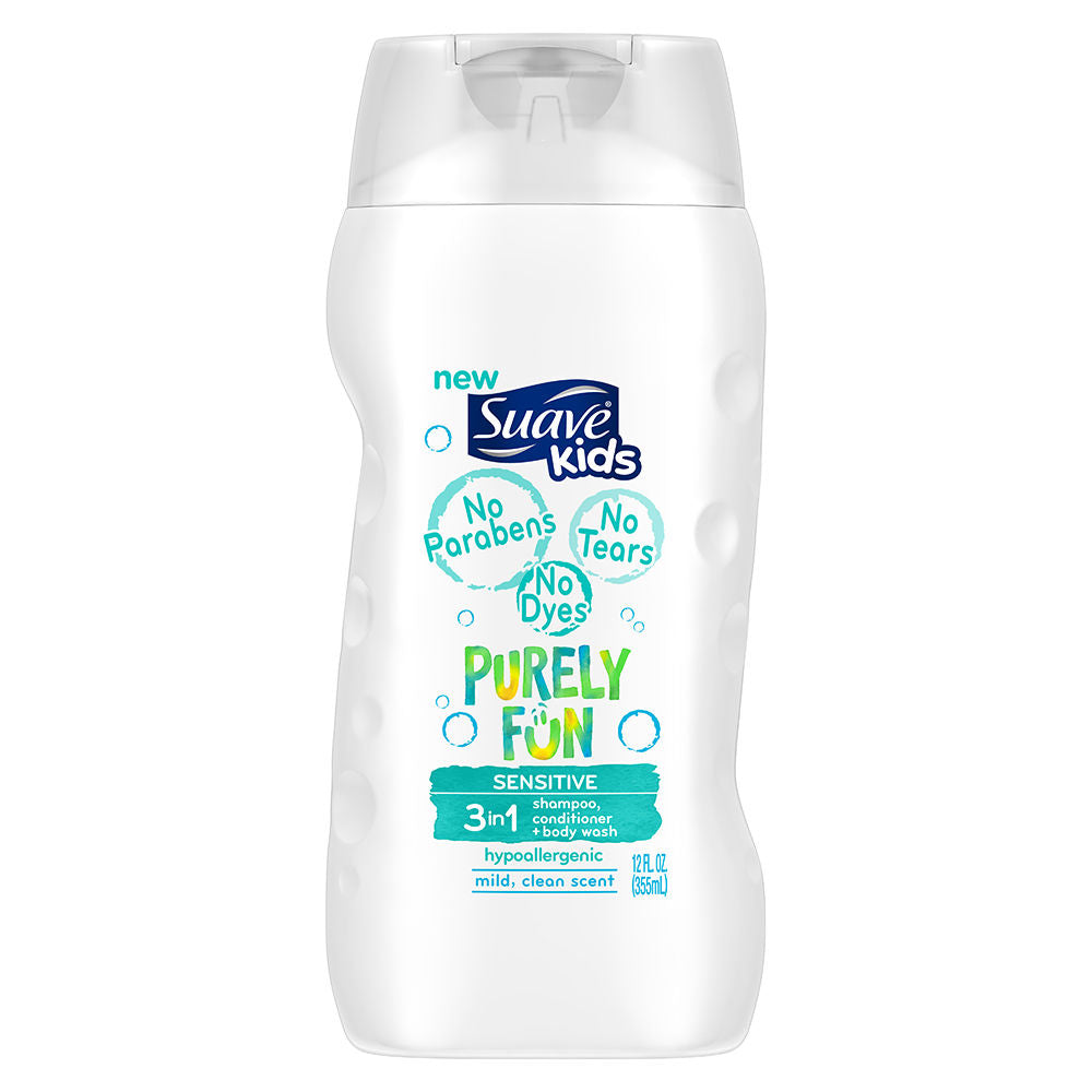 Suave Kids Shampoo 3 In1 Purely Fun Sensitive (355ml) Suave Kids