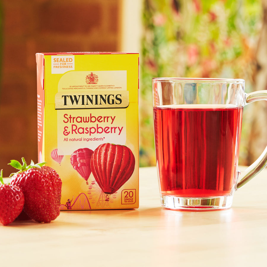 Twinings Strawberry & Raspberry 20 teabags (40gm) Twinings