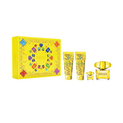 Versace Yellow Diamond 4pc Gift Set (100 ml+100 ml+90 ml+5 ml) Versace