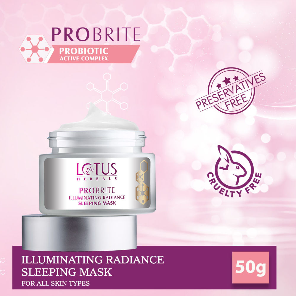 Lotus Herbals Probiotic Active Complex Illuminating Radiance Sleeping Mask (50 g) Lotus Herbals