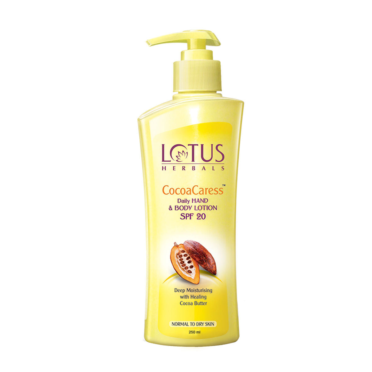 Lotus Herbals Cocoa Caress Daily Hand & Body Lotion SPF 20 (250 ml) Lotus Herbals