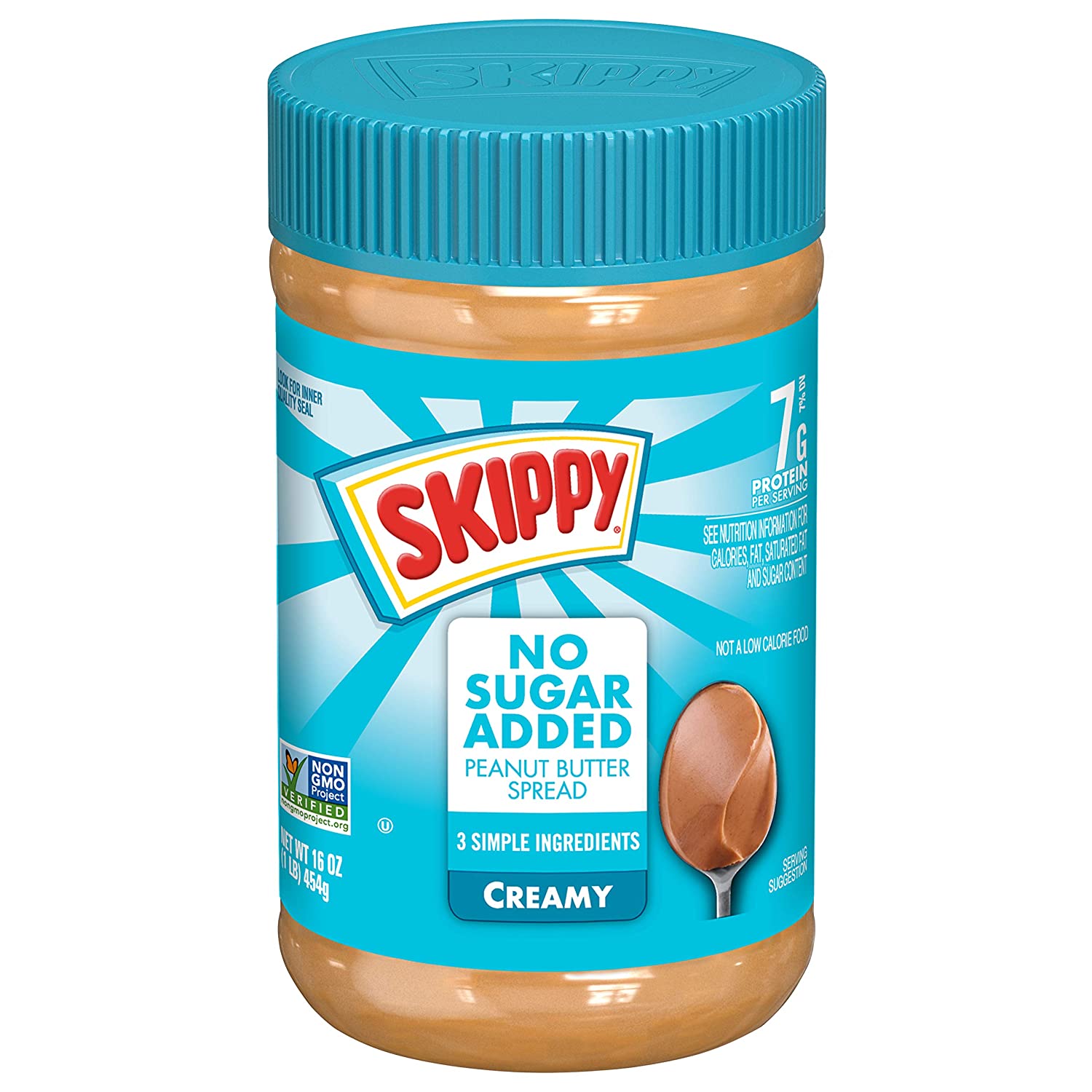 Skippy Creamy Peanut Butter Spread No Sugar Added (454gm) Skippy
