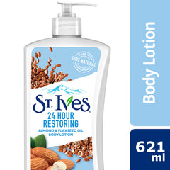 St. Ives 24Hr Deep Restoring Almond & Flaxseed Oil Body Lotion (621 ml) St. Ives